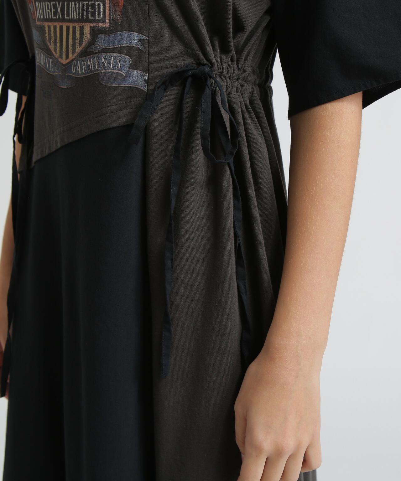 REMAKE‐STYLE DRESS WITH EAGLE PRINT 連衣裙