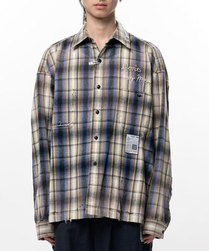 Maison MIHARAYASUHIRO メゾン ミハラヤスヒロ VINTAGE LIKE CHECK L/S SHIRT 復古格紋長袖襯衫