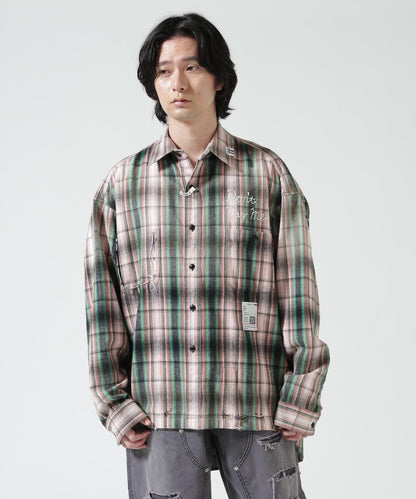 Maison MIHARAYASUHIRO メゾン ミハラヤスヒロ VINTAGE LIKE CHECK L/S SHIRT 復古格紋長袖襯衫