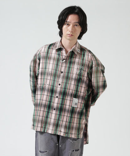 Maison MIHARAYASUHIRO メゾン ミハラヤスヒロ VINTAGE LIKE CHECK L/S SHIRT 復古格紋長袖襯衫