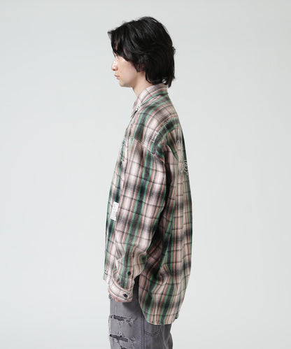 Maison MIHARAYASUHIRO メゾン ミハラヤスヒロ VINTAGE LIKE CHECK L/S SHIRT 復古格紋長袖襯衫
