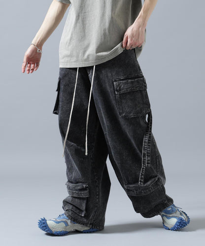 DankeSchon MULTI POCKET DENIM CARGO PANTS（&DEPOT）