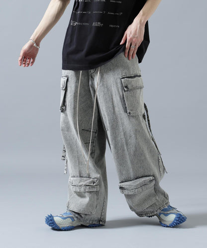 DankeSchon MULTI POCKET DENIM CARGO PANTS（&DEPOT）