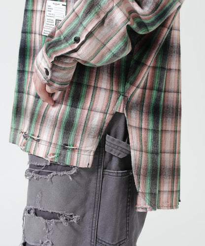 Maison MIHARAYASUHIRO メゾン ミハラヤスヒロ VINTAGE LIKE CHECK L/S SHIRT 復古格紋長袖襯衫