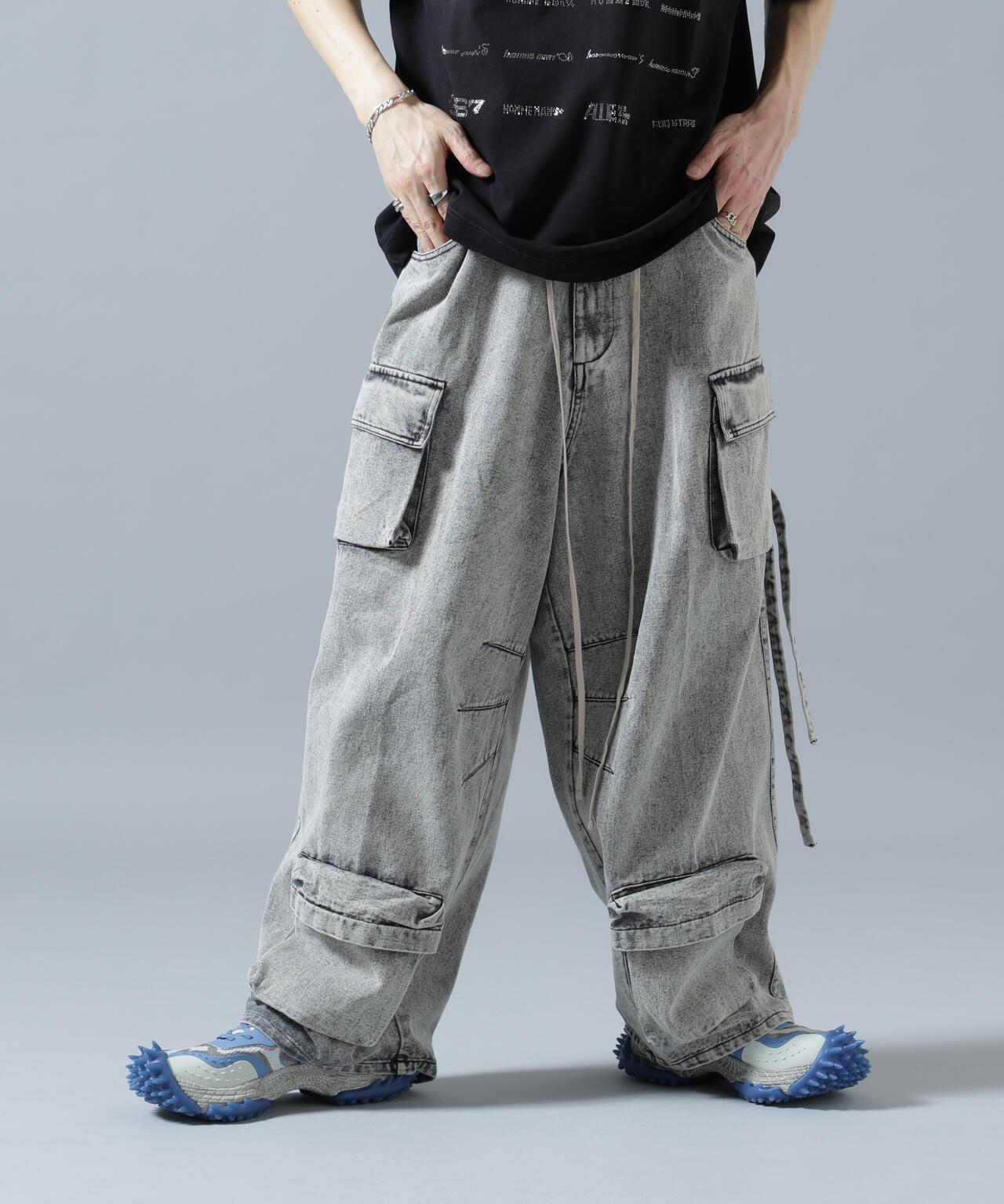 DankeSchon MULTI POCKET DENIM CARGO PANTS（&DEPOT）