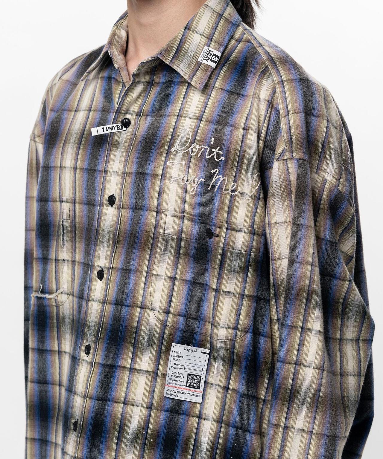 Maison MIHARAYASUHIRO メゾン ミハラヤスヒロ VINTAGE LIKE CHECK L/S SHIRT 復古格紋長袖襯衫