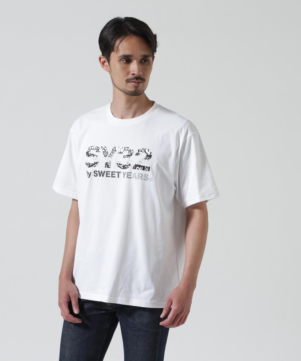 SY32 by SWEET YEARS BASIC GRAPHIC LOGO 印花短袖T恤