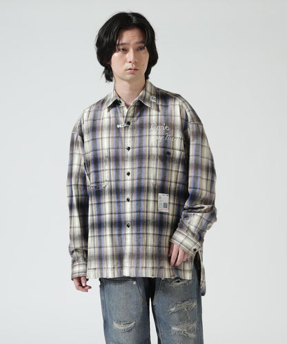 Maison MIHARAYASUHIRO メゾン ミハラヤスヒロ VINTAGE LIKE CHECK L/S SHIRT 復古格紋長袖襯衫