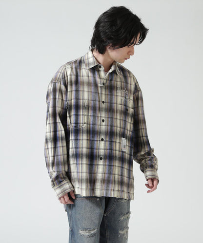 Maison MIHARAYASUHIRO メゾン ミハラヤスヒロ VINTAGE LIKE CHECK L/S SHIRT 復古格紋長袖襯衫