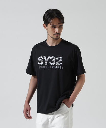 SY32 by SWEET YEARS BASIC GRAPHIC LOGO 印花短袖T恤