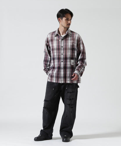 Maison MIHARAYASUHIRO メゾン ミハラヤスヒロ VINTAGE LIKE CHECK L/S SHIRT 復古格紋長袖襯衫