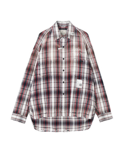 Maison MIHARAYASUHIRO メゾン ミハラヤスヒロ VINTAGE LIKE CHECK L/S SHIRT 復古格紋長袖襯衫