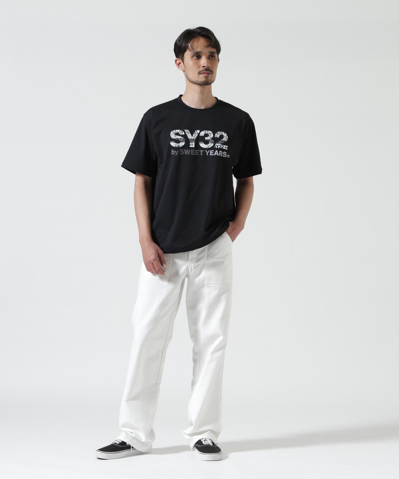 SY32 by SWEET YEARS BASIC GRAPHIC LOGO 印花短袖T恤