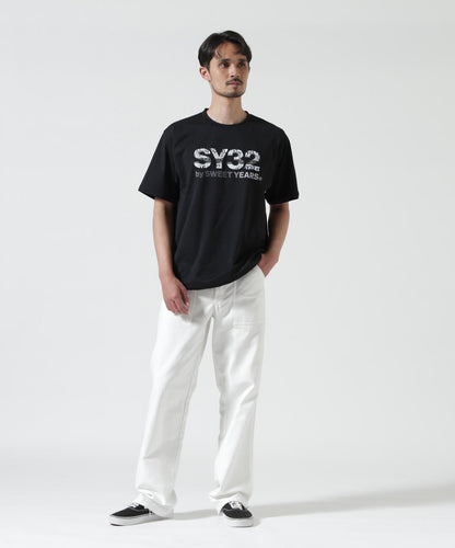 SY32 by SWEET YEARS BASIC GRAPHIC LOGO 印花短袖T恤