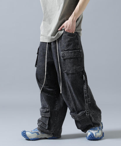 DankeSchon MULTI POCKET DENIM CARGO PANTS（&DEPOT）
