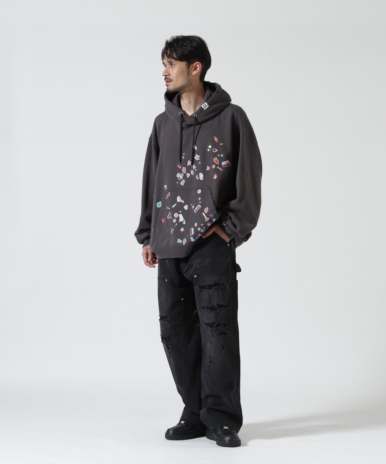 Maison MIHARA YASUHIRO 兒童貼紙圖案 連帽衛衣