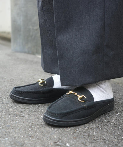 MANEBU BITCH SLIPPER SUEDE 金屬扣樂福拖鞋 麂皮材質 男女同款