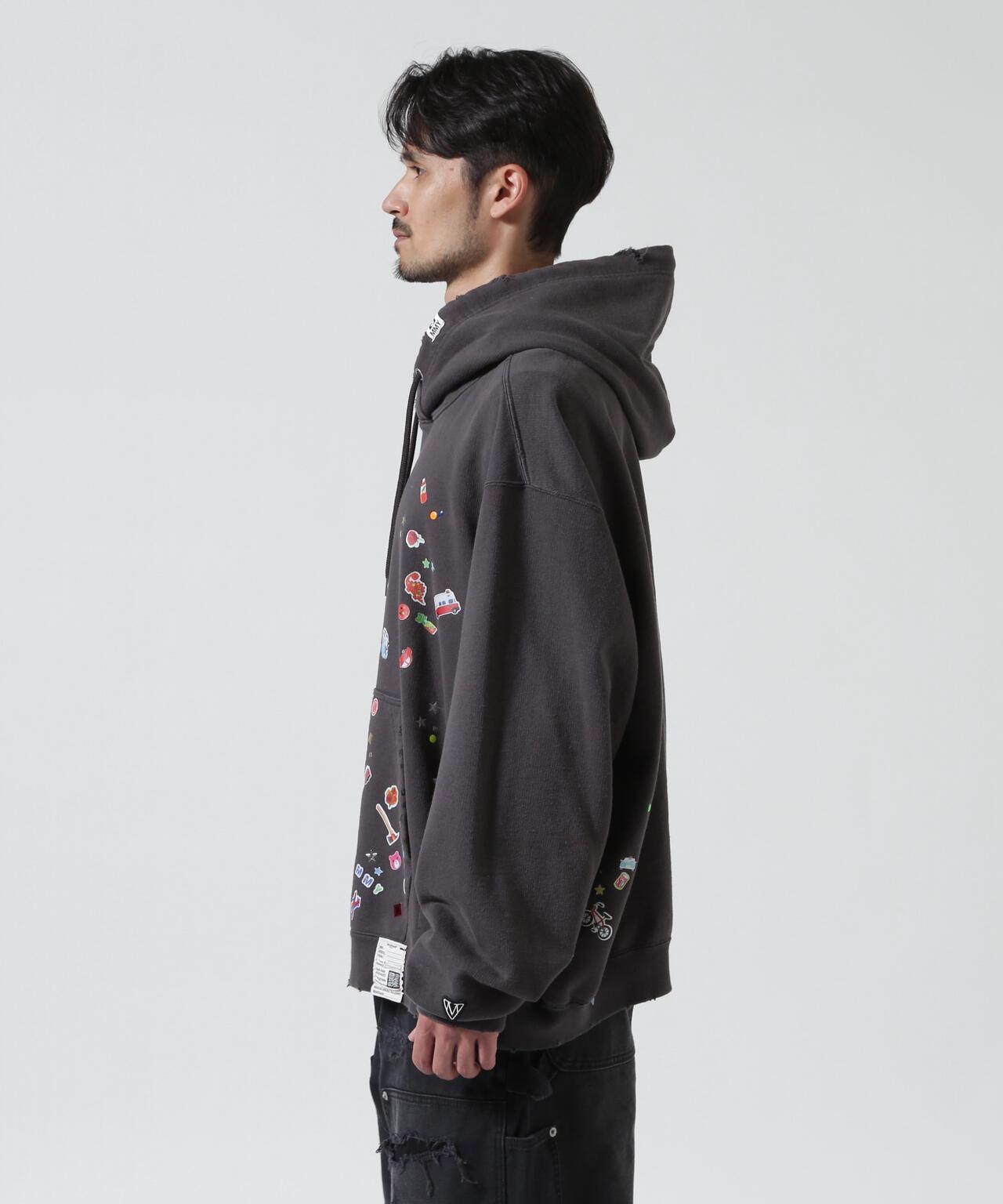 Maison MIHARA YASUHIRO 兒童貼紙圖案 連帽衛衣