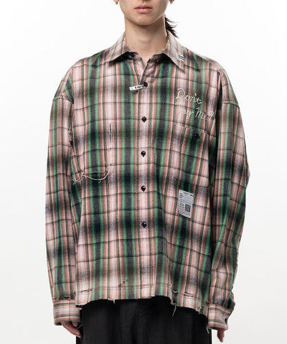 Maison MIHARAYASUHIRO メゾン ミハラヤスヒロ VINTAGE LIKE CHECK L/S SHIRT 復古格紋長袖襯衫
