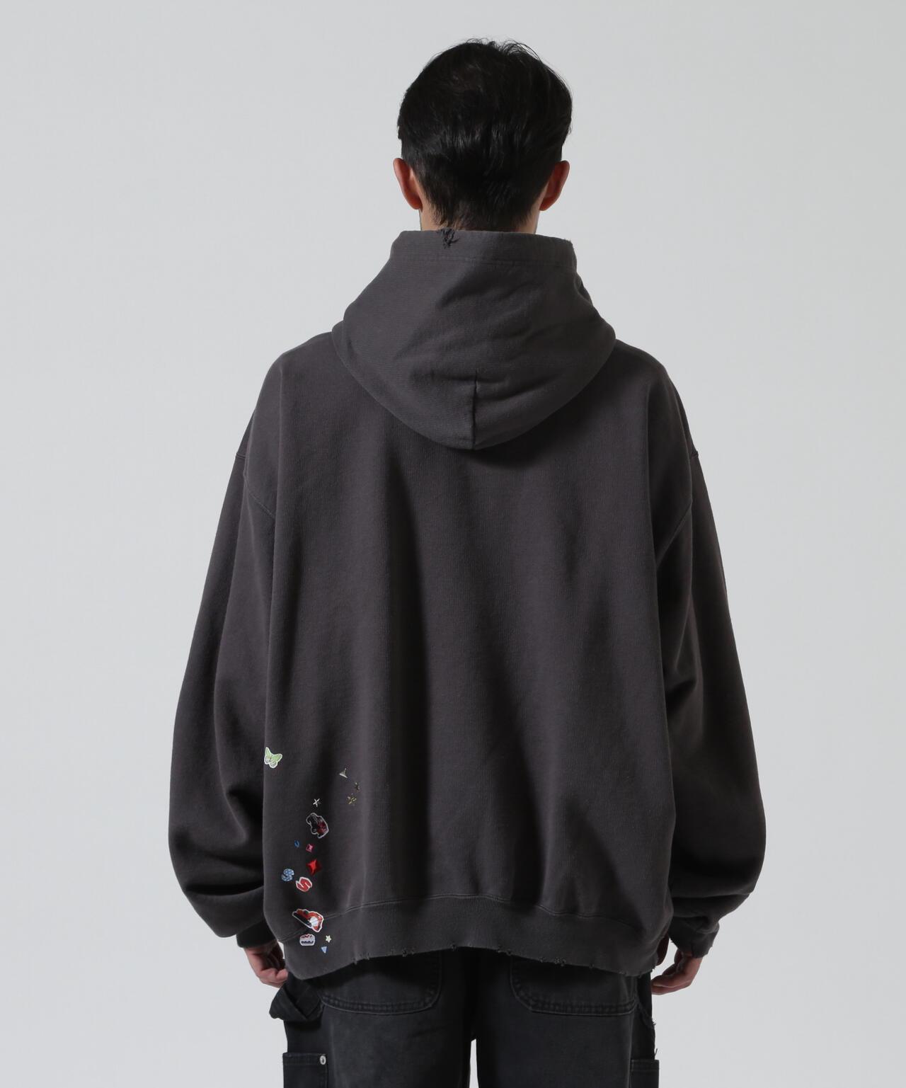 Maison MIHARA YASUHIRO 兒童貼紙圖案 連帽衛衣