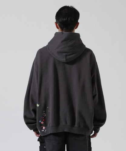 Maison MIHARA YASUHIRO 兒童貼紙圖案 連帽衛衣