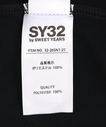 SY32 by SWEET YEARS BASIC GRAPHIC LOGO 印花短袖T恤