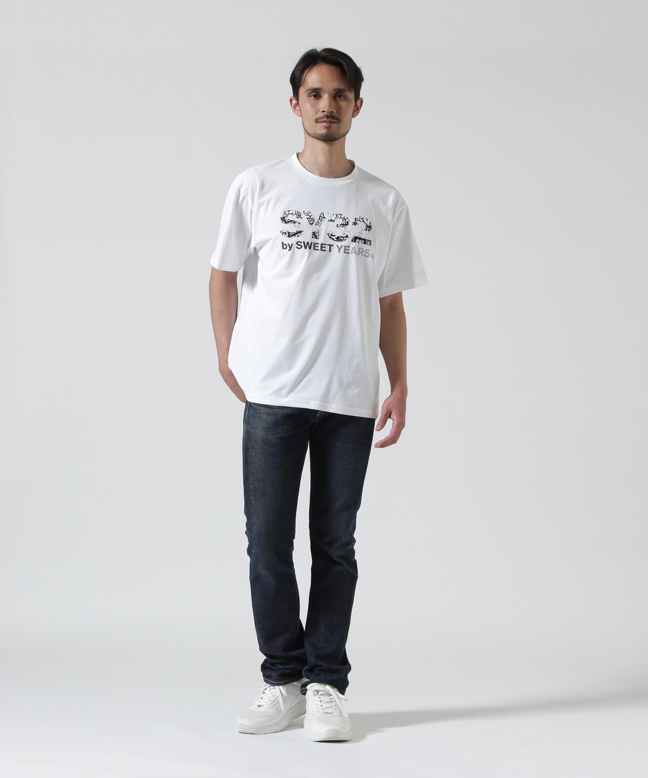 SY32 by SWEET YEARS BASIC GRAPHIC LOGO 印花短袖T恤
