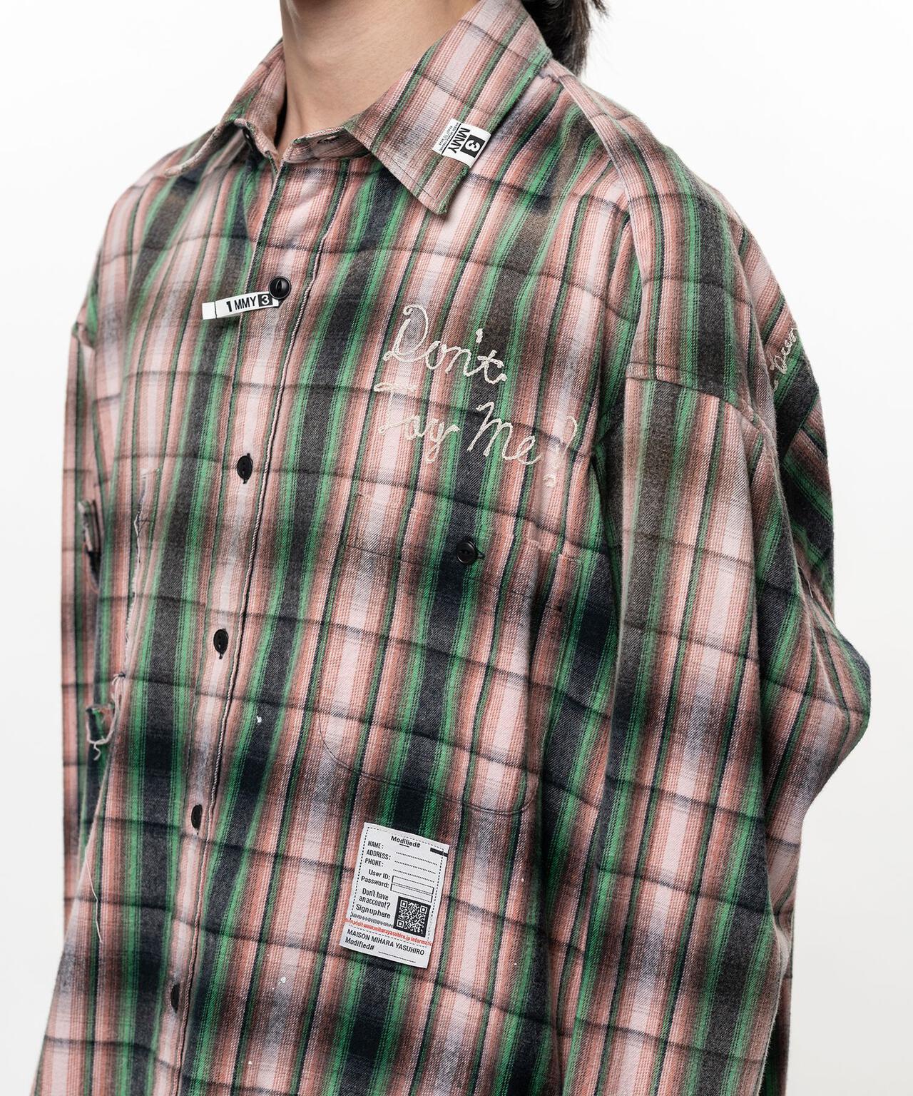 Maison MIHARAYASUHIRO メゾン ミハラヤスヒロ VINTAGE LIKE CHECK L/S SHIRT 復古格紋長袖襯衫