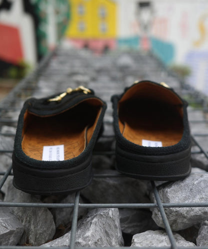 MANEBU BITCH SLIPPER SUEDE 金屬扣樂福拖鞋 麂皮材質 男女同款