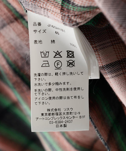 Maison MIHARAYASUHIRO メゾン ミハラヤスヒロ VINTAGE LIKE CHECK L/S SHIRT 復古格紋長袖襯衫
