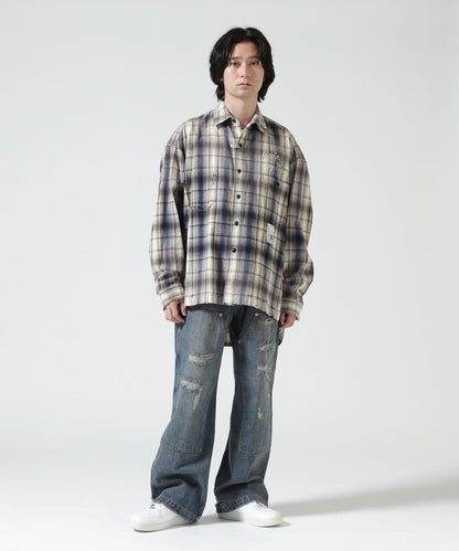 Maison MIHARAYASUHIRO メゾン ミハラヤスヒロ VINTAGE LIKE CHECK L/S SHIRT 復古格紋長袖襯衫