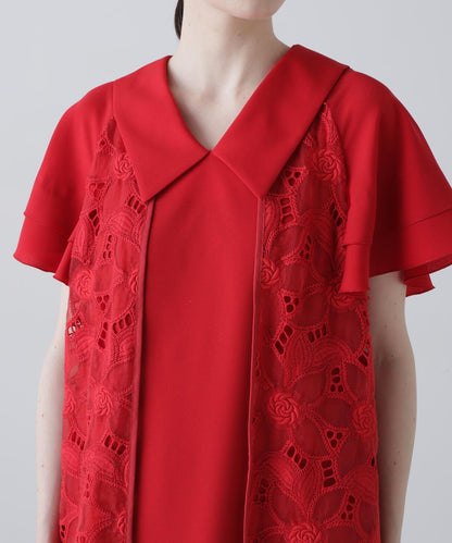 花園刺繡連衣裙
