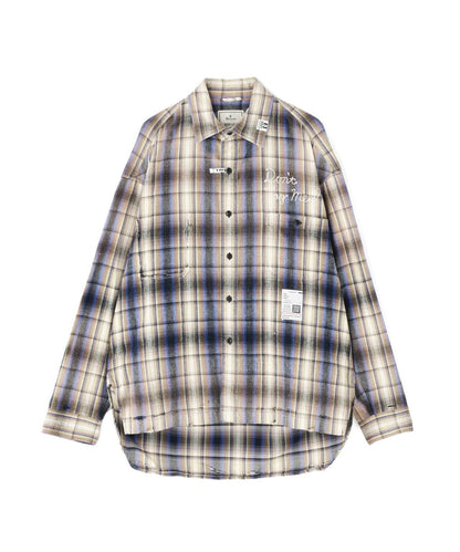 Maison MIHARAYASUHIRO メゾン ミハラヤスヒロ VINTAGE LIKE CHECK L/S SHIRT 復古格紋長袖襯衫
