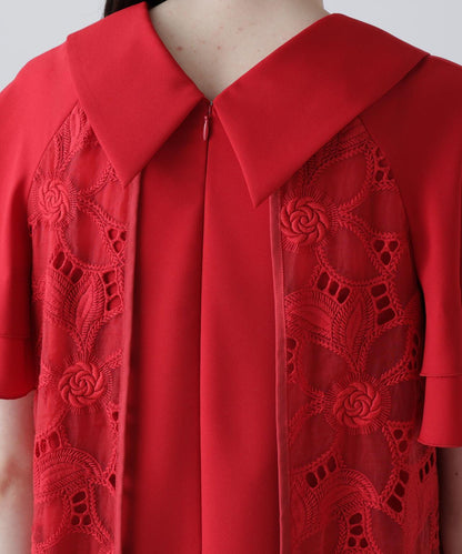 花園刺繡連衣裙