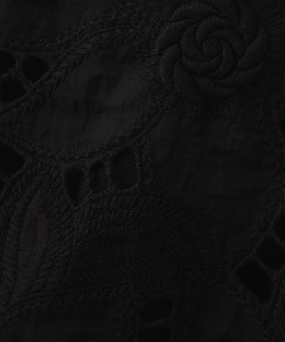 花園刺繡連衣裙