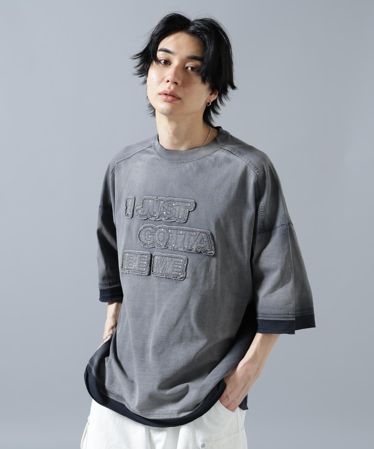 噴染效果 寬鬆 JUST 圖案 短袖T恤 PIGMENT SPRAY S/S TEE