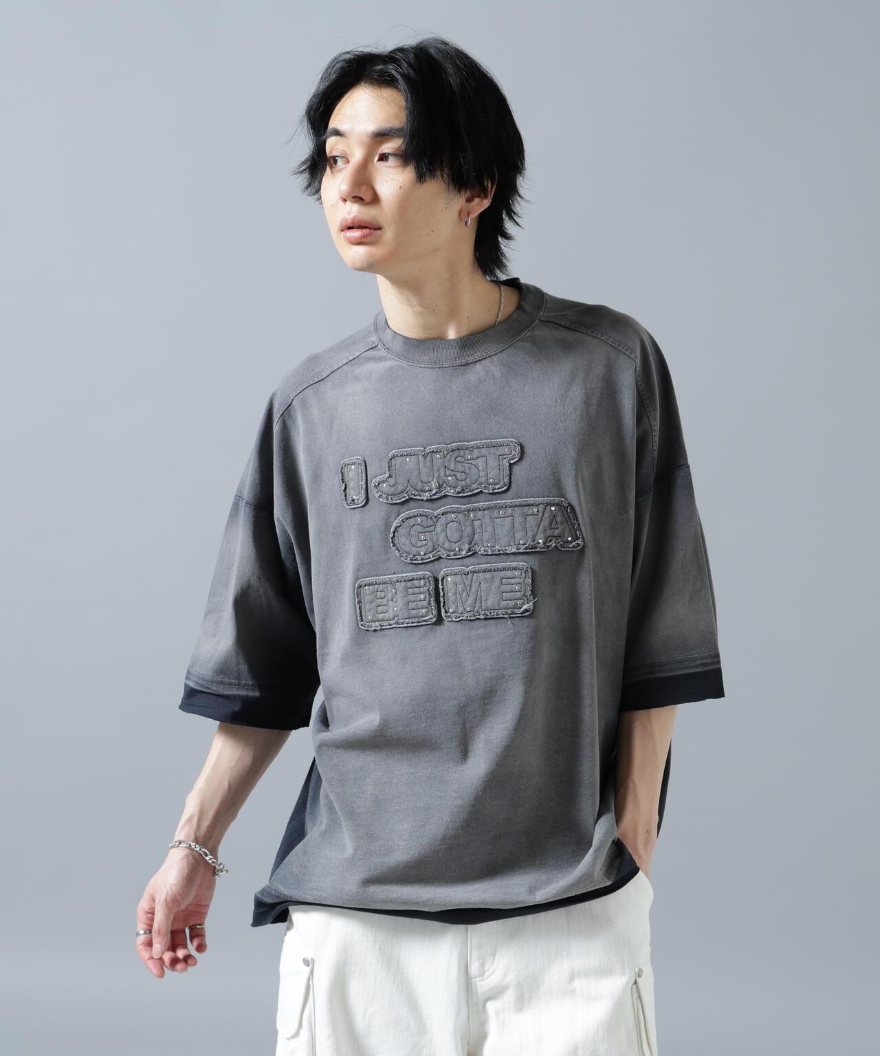 噴染效果 寬鬆 JUST 圖案 短袖T恤 PIGMENT SPRAY S/S TEE