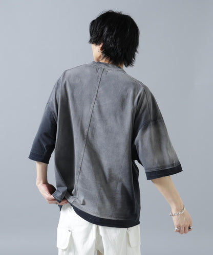 噴染效果 寬鬆 JUST 圖案 短袖T恤 PIGMENT SPRAY S/S TEE