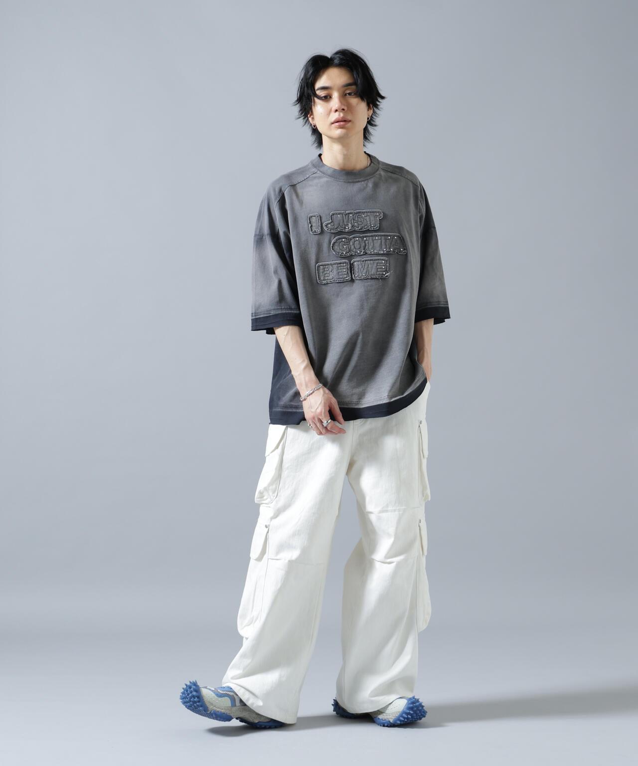 噴染效果 寬鬆 JUST 圖案 短袖T恤 PIGMENT SPRAY S/S TEE