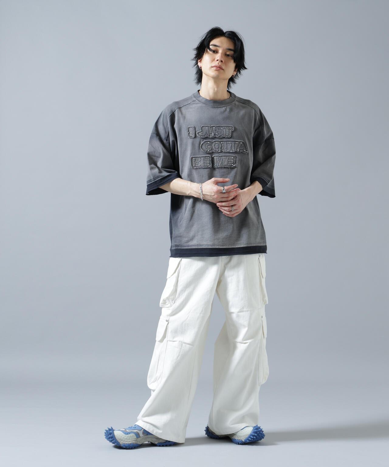 噴染效果 寬鬆 JUST 圖案 短袖T恤 PIGMENT SPRAY S/S TEE