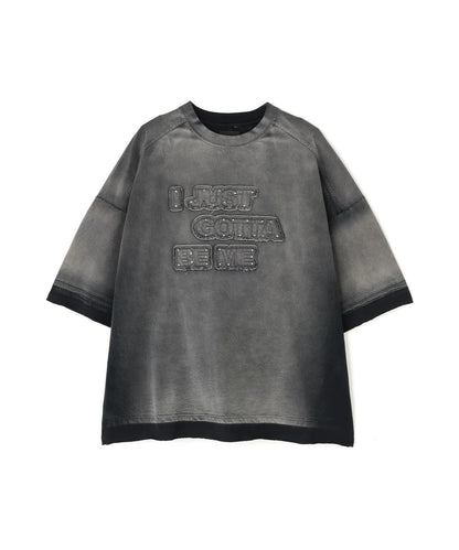 噴染效果 寬鬆 JUST 圖案 短袖T恤 PIGMENT SPRAY S/S TEE
