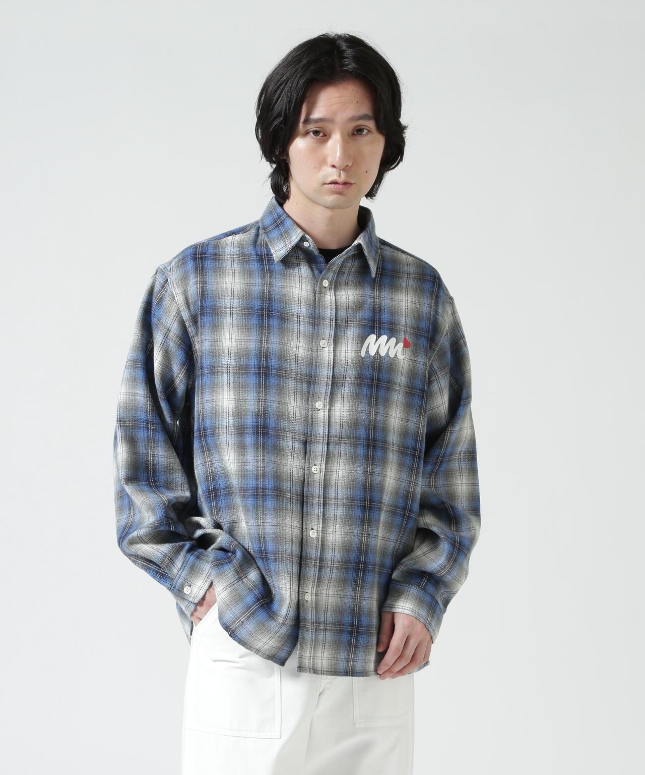 muta MARINE 聯名格紋襯衫