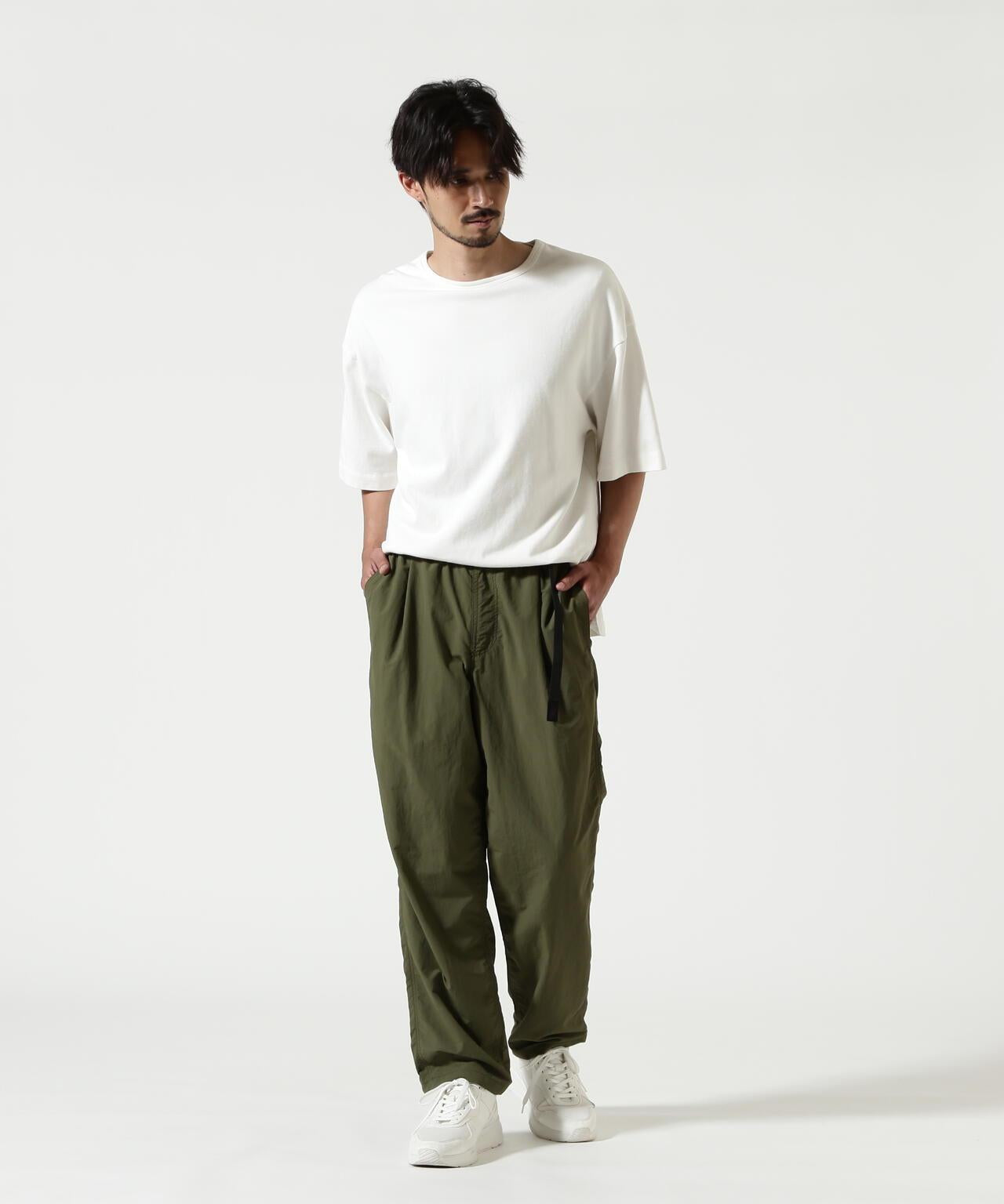 聯名 NYLON TUCK PANTS 尼龍褶襉褲
