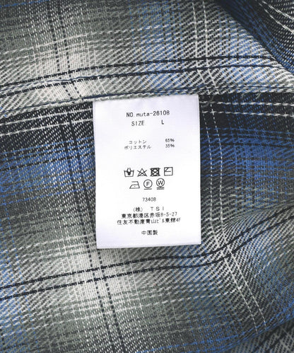 muta MARINE 聯名格紋襯衫