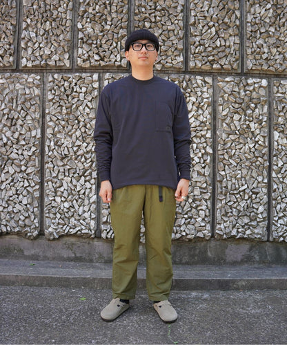 聯名 NYLON TUCK PANTS 尼龍褶襉褲