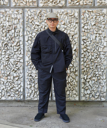 聯名 NYLON TUCK PANTS 尼龍褶襉褲