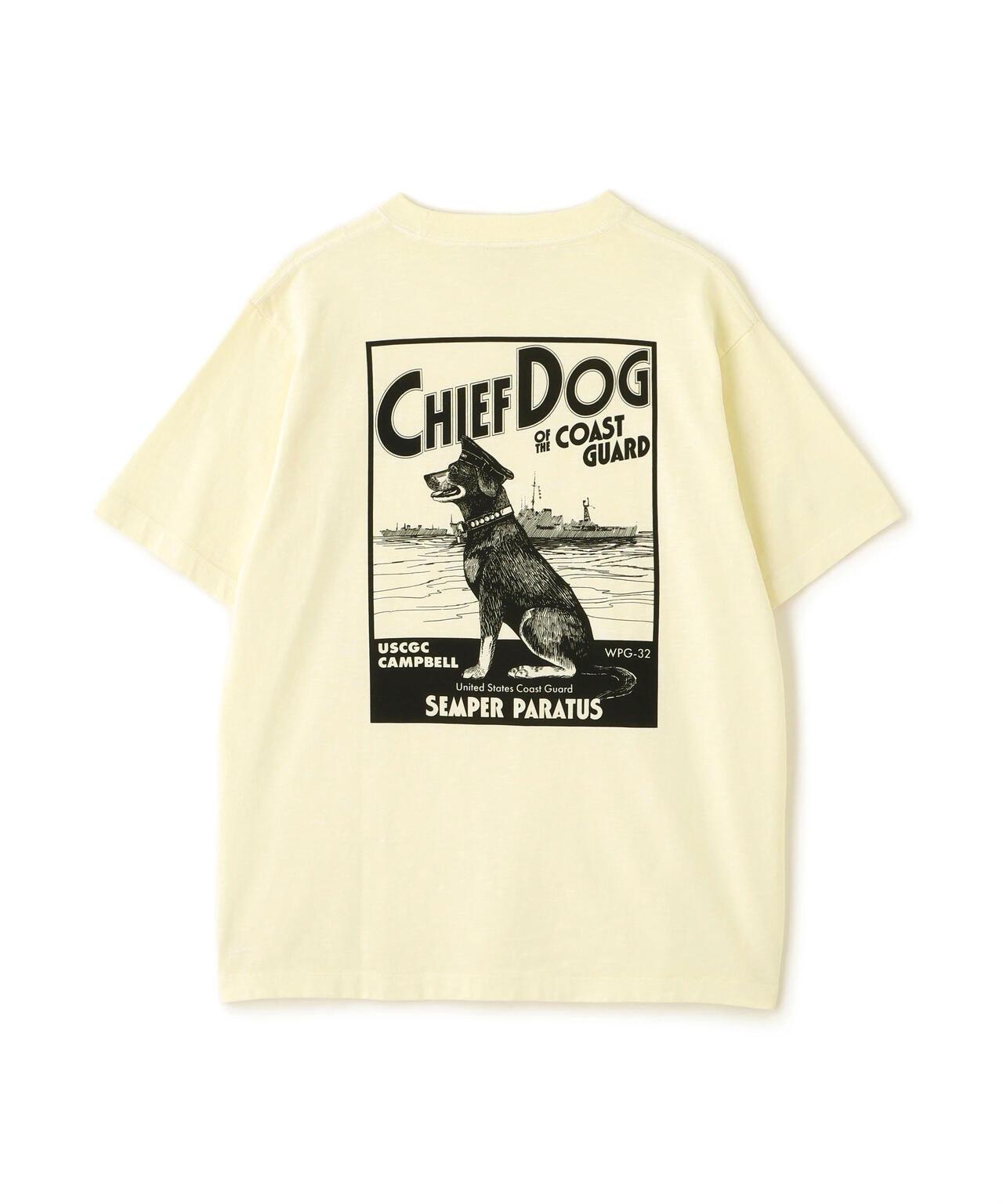 竹節面料 CHIEF DOG 圖案 短袖T恤