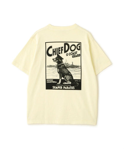 竹節面料 CHIEF DOG 圖案 短袖T恤