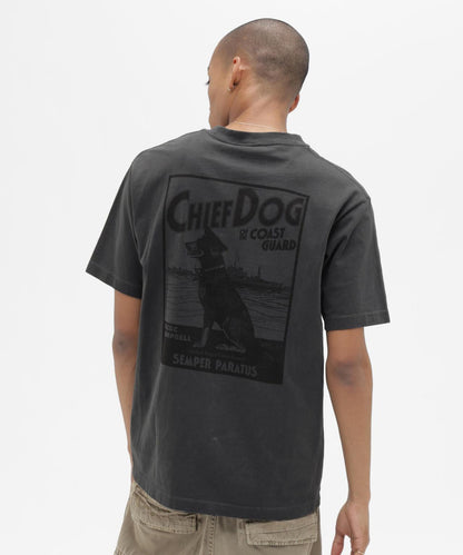 竹節面料 CHIEF DOG 圖案 短袖T恤