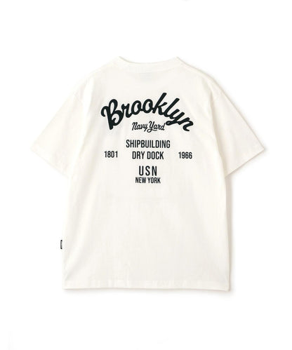 Brooklyn 字母刺繡短袖T恤